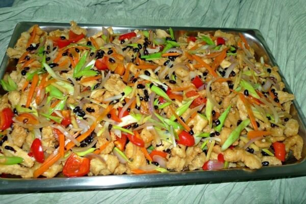FISH FILLET W/ BLACK BEANS